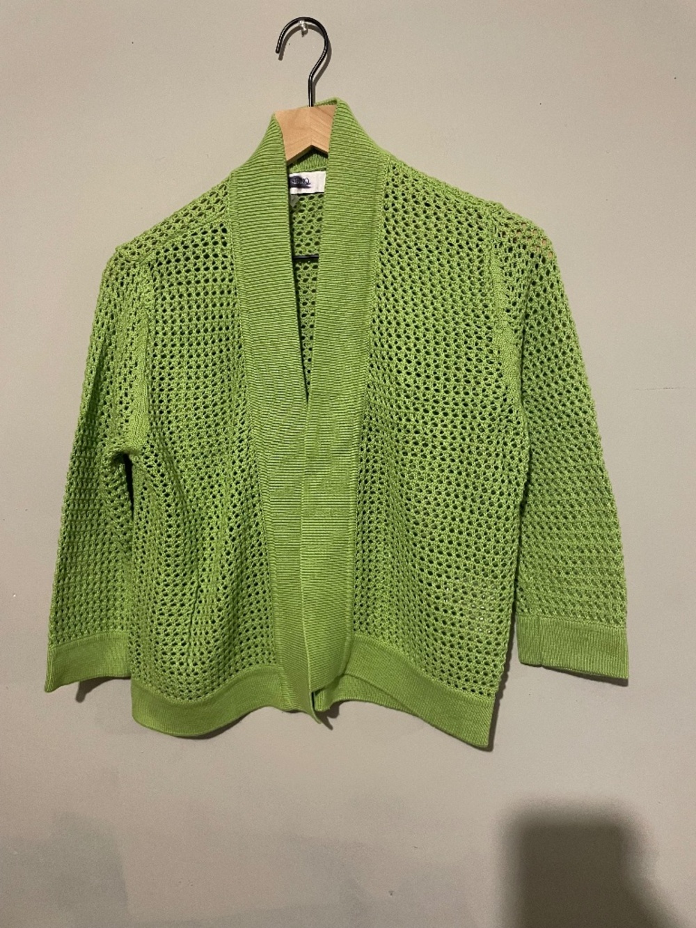 Jones studio petite medium, lime, green mesh jacket